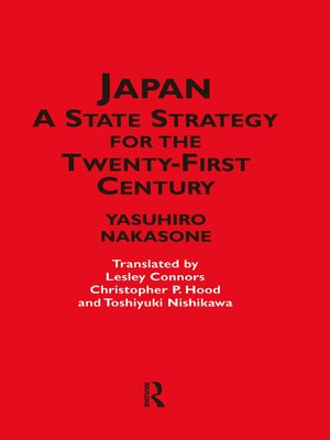 cover image of Japan--A State Strategy for the Twenty-First Century